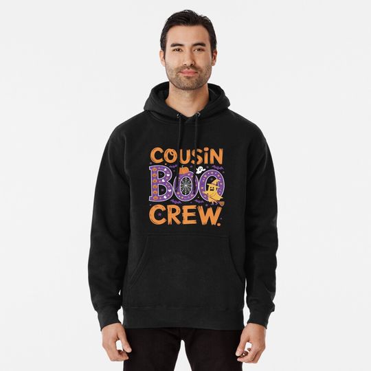 Cousin Boo Crew Funny Ghost Halloween Spooky Pullover Hoodie