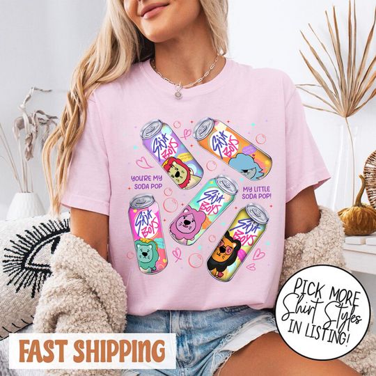 Saja Boys Soda Pop T-Shirt, KPDH Huntrix PIN Kpop Demon Boy Band Inspired Tee