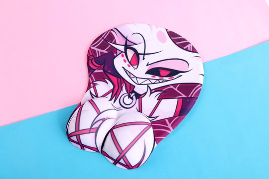 Hazbin Hotel Mature Angel Dust 3D Mousepad | 10 Inch 3D Mousepad with Wrist Support