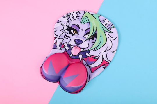 FNAF Roxy 3D Mousepad | 10 Inch 3D Mousepad with Wrist Support