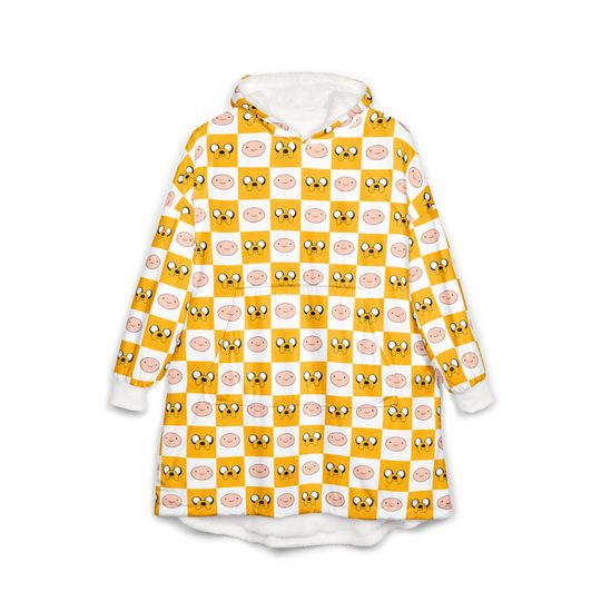 The Adventure Time Hooded Blanket | Jake The Dog Finn The Human of Hooded Blanket