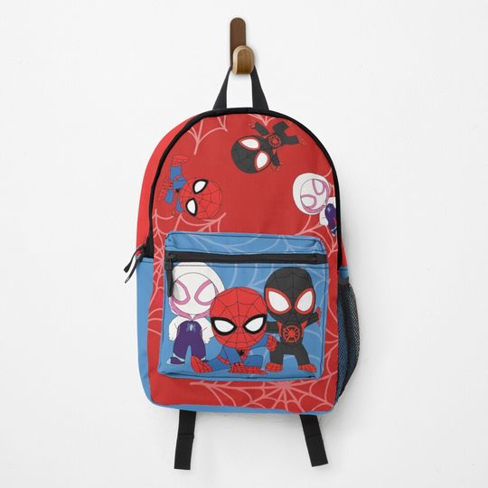 Cute spiders friends, spider ghost girl, cute baby spidey black, amazing friends, cartoon ghost  Backpack