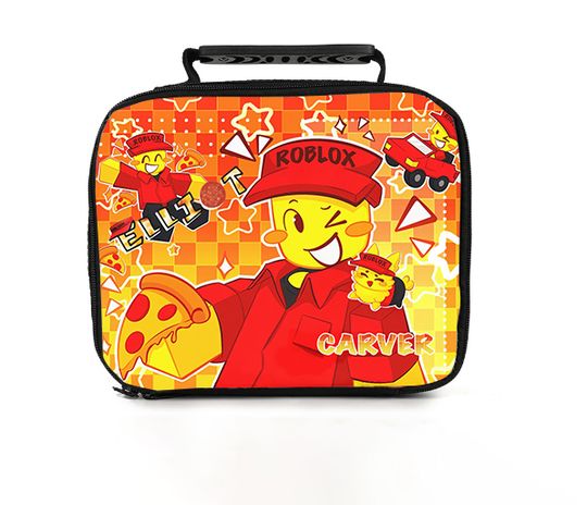 Elliot - Lunch Bag | Pizza Lover Gift, Customizable School Lunch Bag | Forsaken from Roblox