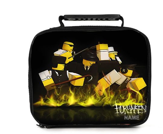 Mafioso inspired forsaken roblox, Lunch Bag, gaming for kids, Lunchbox for School, Personalized Gift