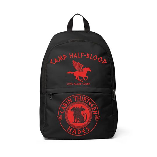 Camp Half-Blood Cabin 13 Team Colors Backpack | Hades | Percy Jackson | Heroes of Olympus