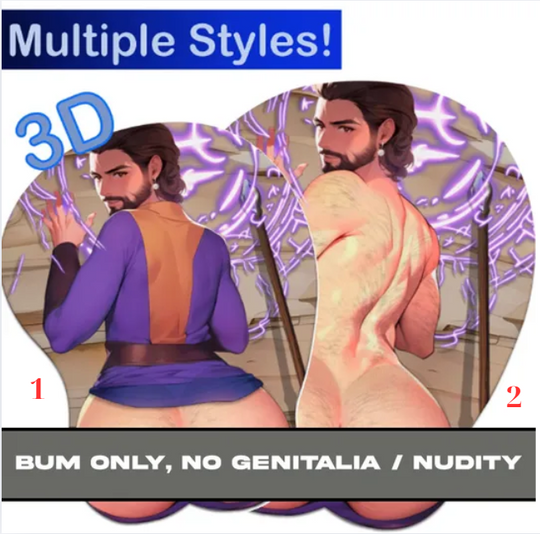 BG3 Gale Inspired Oppai 3D Mouse Pad