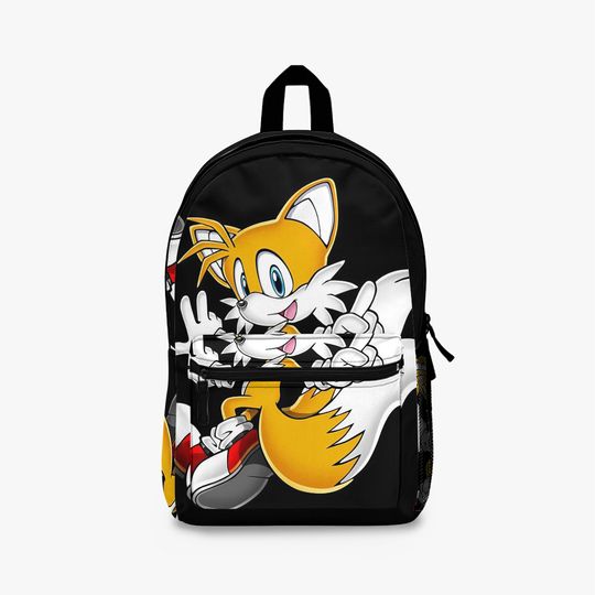 Tails Backpack, Sonic the Hedgehog Fox Sidekick Kids School Bookbag