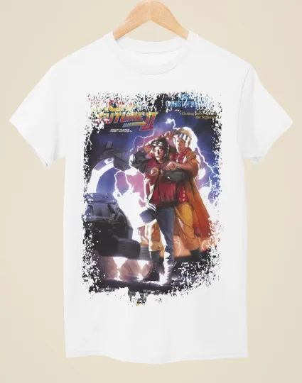 Back To The Future Part II - Movie Poster Inspired Unisex White T-Shirt