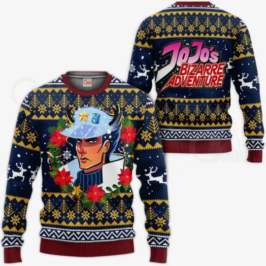 Jojo's Bizarre Adventure Anime Sweatshirt, Sweater Hooded Sweater Coat
