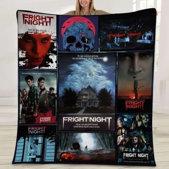Fright Night, 90S Scary Movie Halloween Horror Movie Blanket