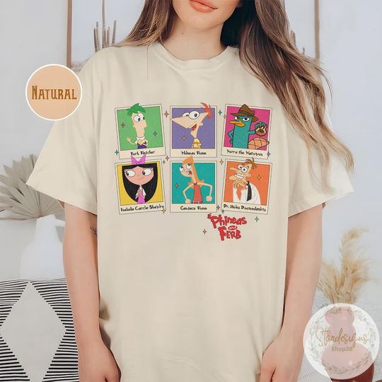 Disney Phineas and Ferb Shirt, Phineas & Ferb Characters, Disney Trip Shirt, Disney Channel Movie Fan