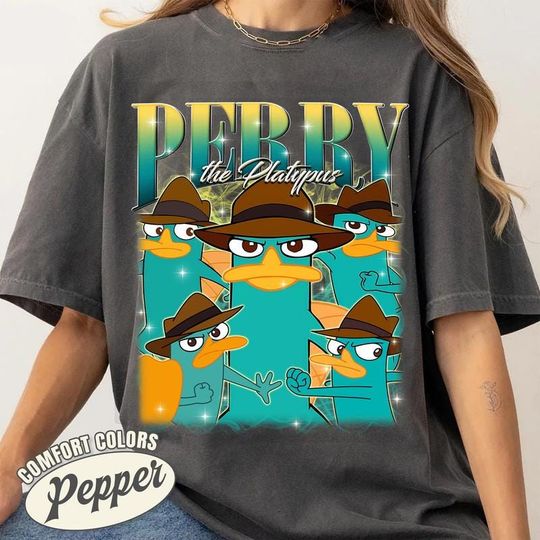 Comfort Colors Perry the Platypus Retro Shirt, Phineas And Ferb Agent P Vintage Bootleg Shirt, Phineas and Ferb Shirt, Vintage 90s Shirt