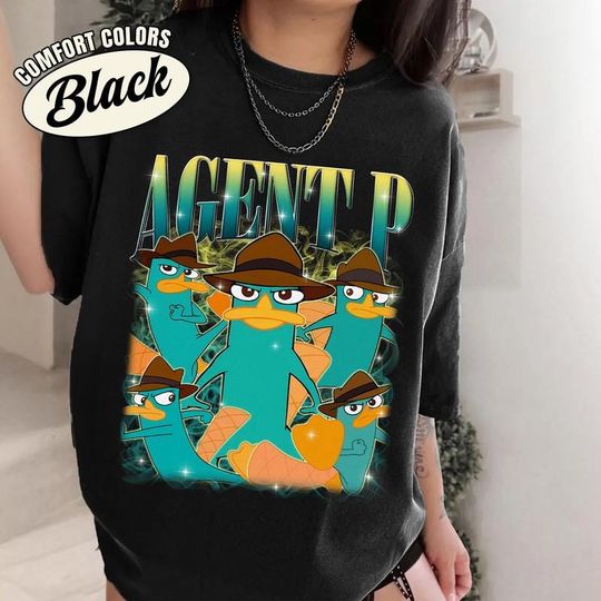 Comfort Colors Phineas And Ferb Agent P Vintage Bootleg Shirt, Perry the Platypus Shirt, Family Vacation Trip, Retro Cartoon T-shirt