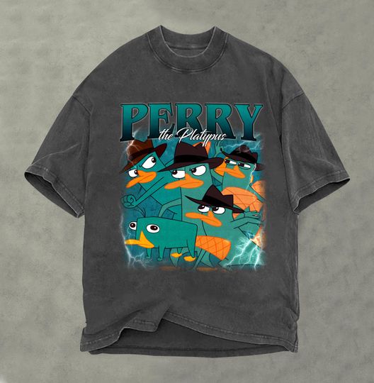 Limited Perry the Platypus Retro Shirt, Comfort Colors Shirt, Retro Bootleg Shirt, Phineas and Ferb Shirt, Vintage 90s Shirt, Birthday Gifts