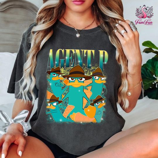 Phineas And Ferb Agent P Vintage Bootleg Tee, Perry the Platypus Shirt, Family Vacation Trip Gift, Retro Cartoon T-shirt