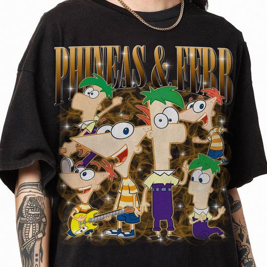 Phineas And Ferb Bootleg Rap Tee, Phineas And Ferb Vintage Homage Shirt, Family Matching Shirt, Family Vacation Trip Gift