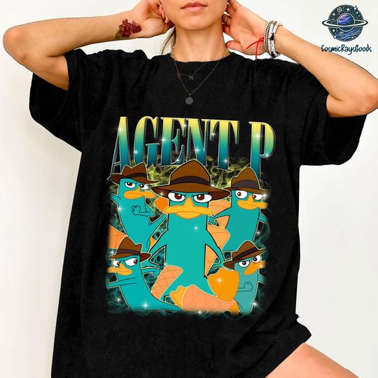 Phineas And Ferb Agent P Vintage Bootleg Tee, Perry the Platypus Shirt, Family Vacation Trip Gift, Retro Cartoon T-shirt