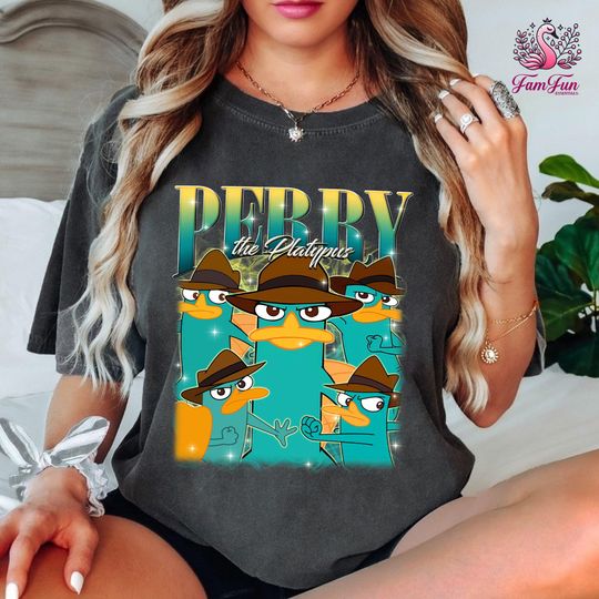 Perry The Platypus Vintage T-Shirt, Phineas and Ferb T-shirt, Disneyland Trip Outfits, WDW Tee Birthday Gift