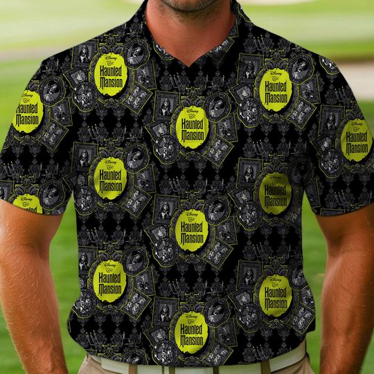 Haunted Mansion Welcome Foolish Mortals Golf Polo Shirt, Father's Day Gift, Custom Golf Lovers Short Sleeve Shirt, Dad Birthday Gifts