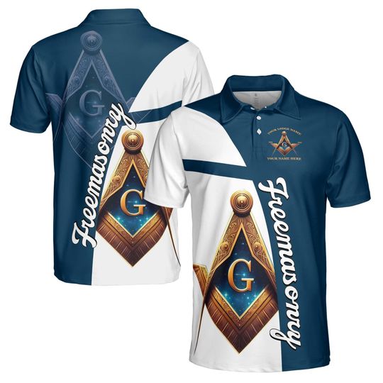 Personalized Freemasonry Master Mason Emblem Polo Shirt