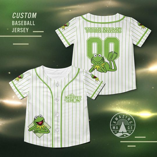 K the frog The Muppet Baseball Jersey, Disney The Muppet Shirt, The Muppet Show K the frog Disney Trip Shirt