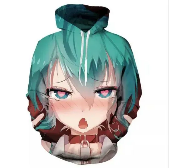 Miku Hatsune Vocaloid Anime Hooded Sweatshirt T-Shirt Hoodie Sweater Sweater