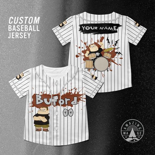 Custom Buford Van Stomm Disney Baseball Jersey, Buford in Phineas and Ferb movie Shirt, Disney Characters Shirt, Disney Trip Shirt Gift