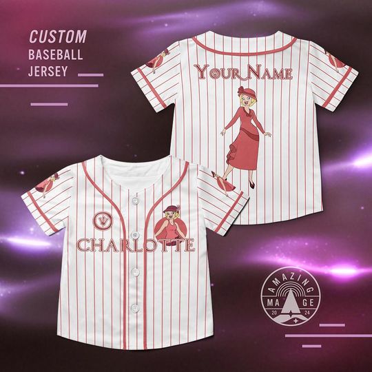 Custom Charlotte La Bouff Princess and Frog Baseball Jersey, The Princess and The Frog Shirt, ms Charlotte Classy Sassy Disney Jersey Shirt