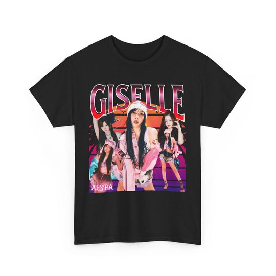 Aespa Giselle Retro 90s Bootleg Tee - Aespa Shirt - Kpop T-shirt - Kpop Merch - Kpop gift
