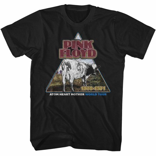 Pink Floyd Atom Heart Mother Black Adult T-Shirt
