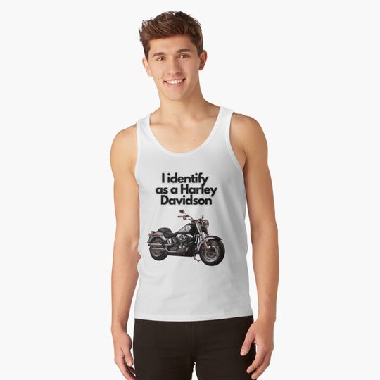 I identify as a Haarleyy Davidson Tank Top