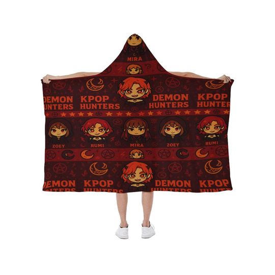 Demon Hunters Hoodie KPOP Hooded blanket