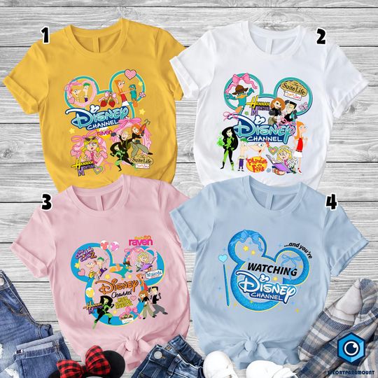 Disneyland Channel Movies Shirt, Phineas and Ferb Lizzie McGuire, Vintage Disneyland Shirt, Walt DisneyWorld Disneyland Trip Shirts