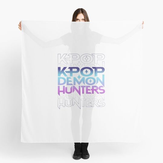 Kpop Demon Hunter Scarf, Gift For Fan, Movie Scarf