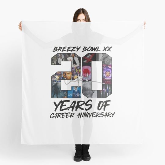 Breezy Brown Bowl 20 years of career anniversary Scarf