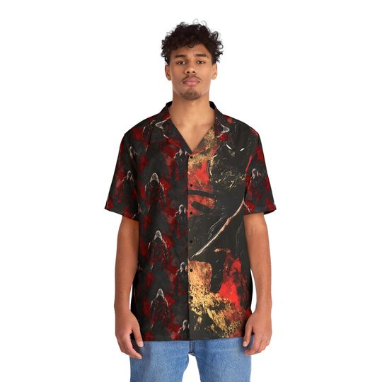 Japanese Ninja Warrior Hawaiian Shirt – Men’s Ninjutsu Aloha Beachwear