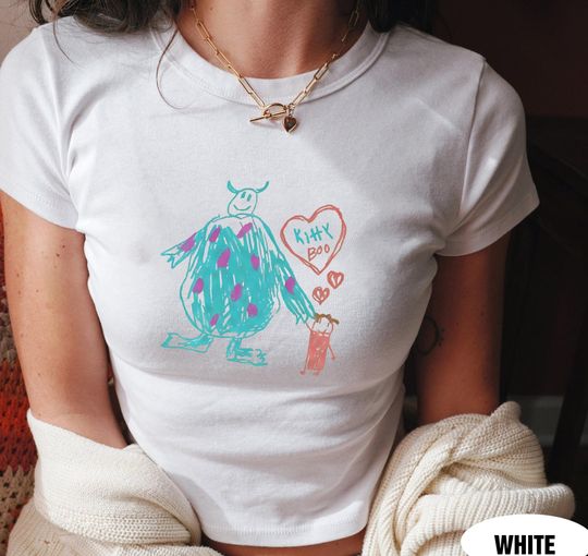 Vintage Disney Monsters Inc Baby Tee, Sulley & Boo, Toy Story Monster Kids T-Shirt