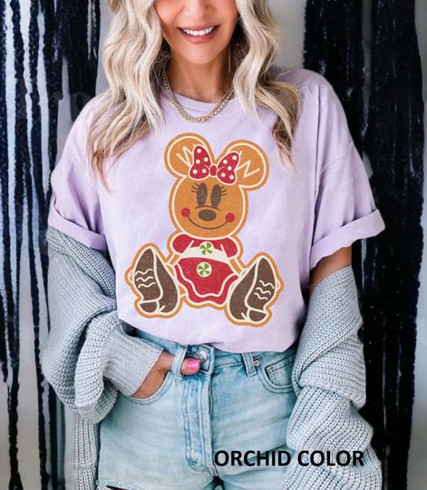 Vintage Disney Minnie Gingerbread Christmas T-Shirt