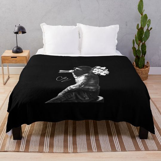 ChrisBrown Breezy Roses Retro Music Tour 2025 Fleece Blanket