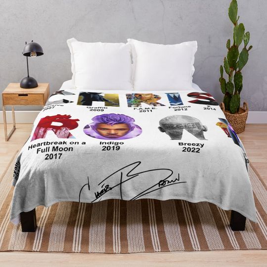 Chris Brown Fleece Blanket