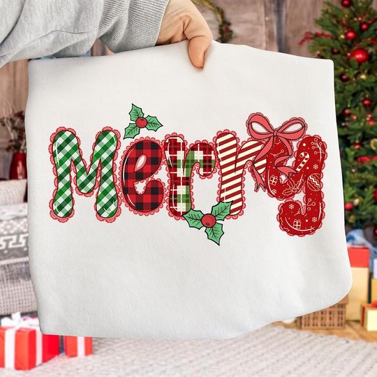 Christmas Lace Sweatshirt, Preppy Christmas Coquette, Classic Girly Christmas, Christmas Sublimation