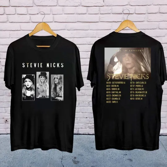 2025 Stevie Nicks Tour Unisex Double Sided T-Shirt All Sizes
