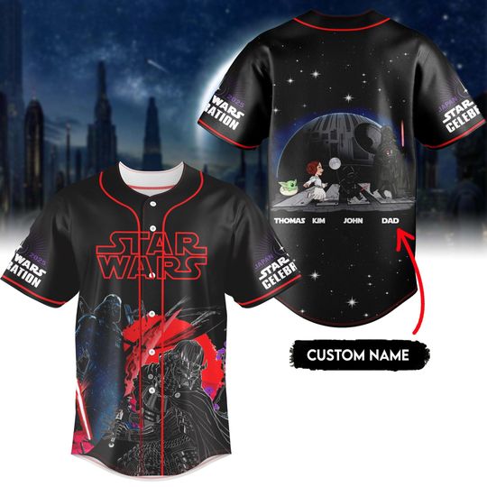 Personalized Star Wars Baseball Jersey – Custom Family Outfit