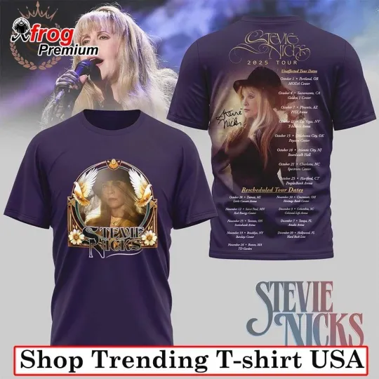 Stevie Nicks 2025 Tour 3D T-Shirt Unisex All Sizes