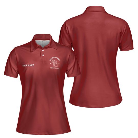 Personalized HOJ Heroines Of Jericho Maroon Women's Polo Shirt