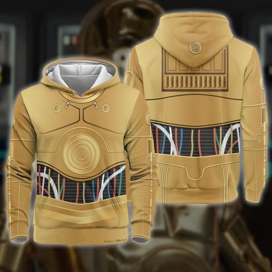 StarWars C3PO Hoodie StarWars C3PO Halloween Costume Starwars Galaxy Edge Shirt Starwars Costume Disneyland Family Group Shirt