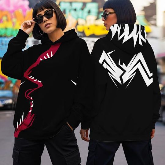 Spiderman Gwenom Venom Hoodie, Venom Spiderman Halloween Costume Hoodie Shirt, Venom Group Hoodie, Halloween Party Shirt