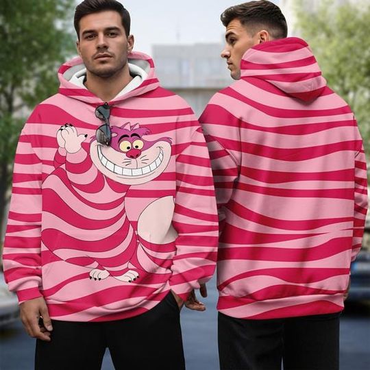 Cheshire Cat Hoodie Alice In Wonderland Halloween Costume Family Hoodie Halloween Cheshire Cat Hoodie Disneyland Group Tee