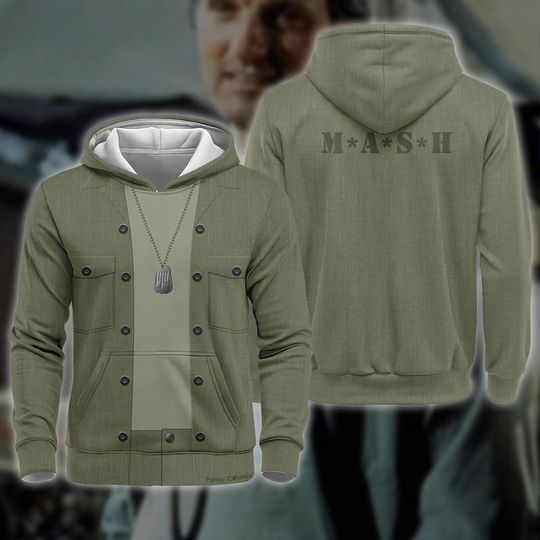 MASH Hoodie, Hawk Eye Pierce Halloween Costume Hoodie, Hawkeye Pierce Costume Hoodie, Hawkeye Pierce Group Matching Shirt