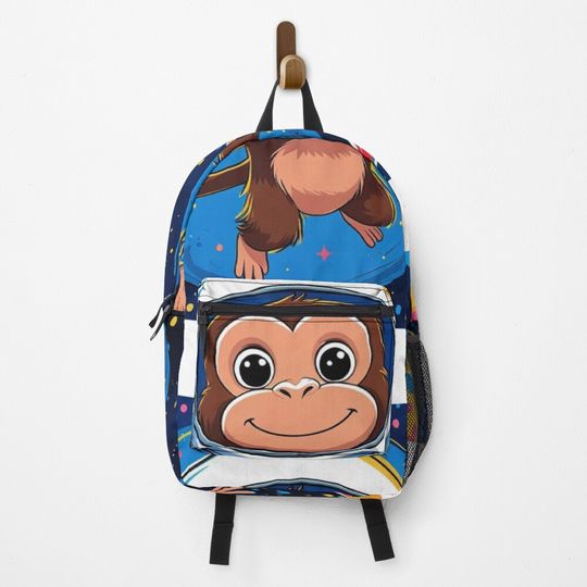 Monkey on the space  Backpack